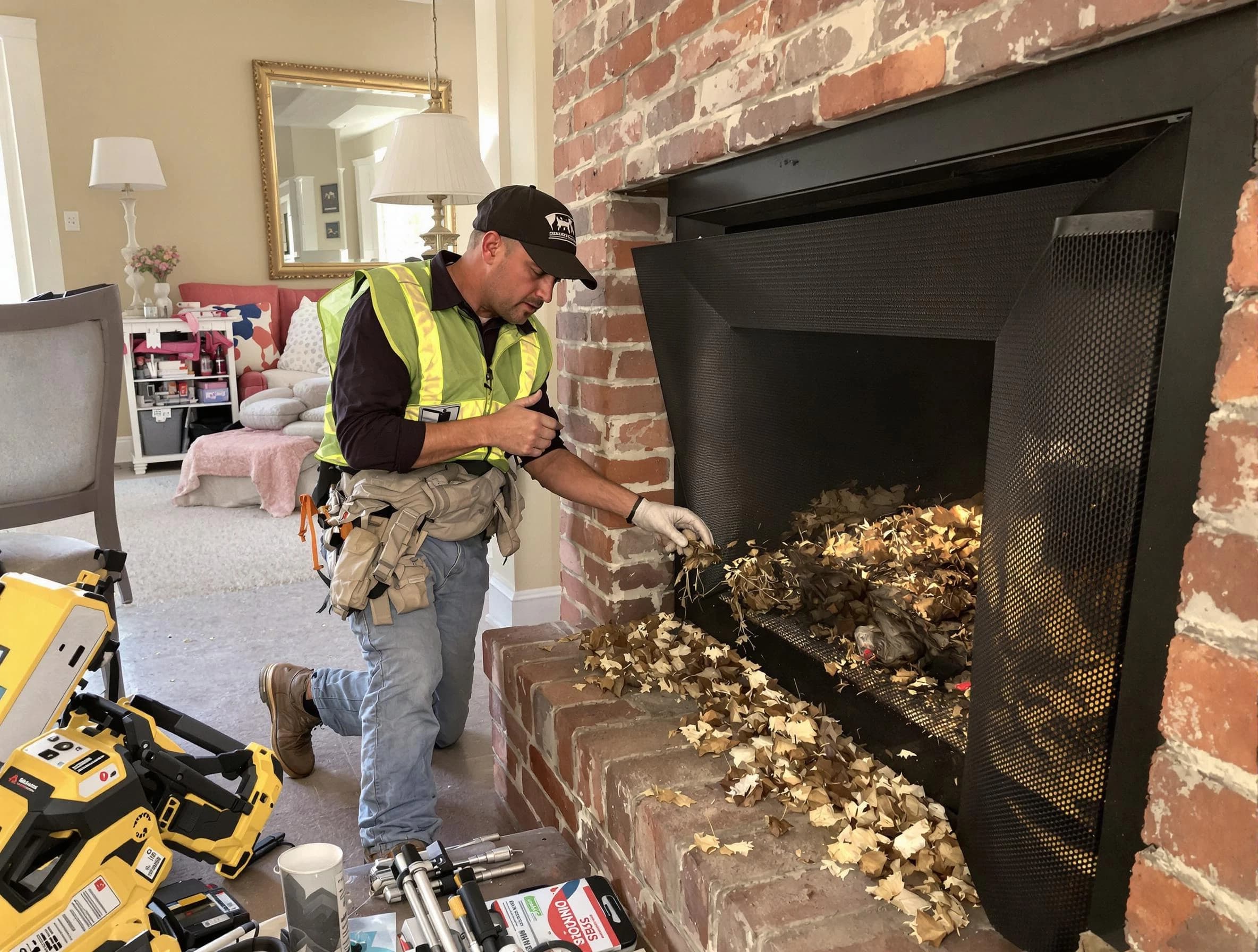 Safe screening installation by Teaneck Chimney Sweep in Teaneck, NJ