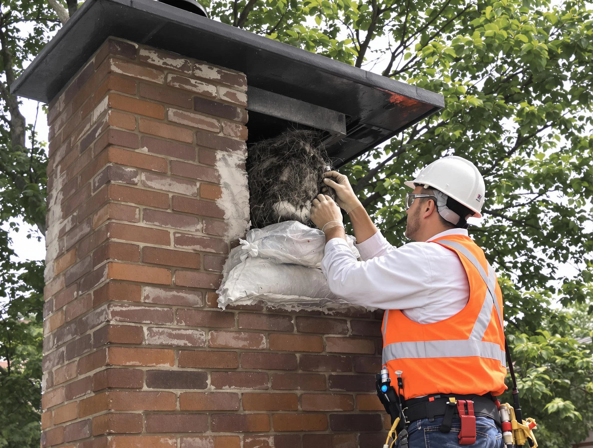 Humane removal of debris and animals by Teaneck Chimney Sweep in Teaneck, NJ