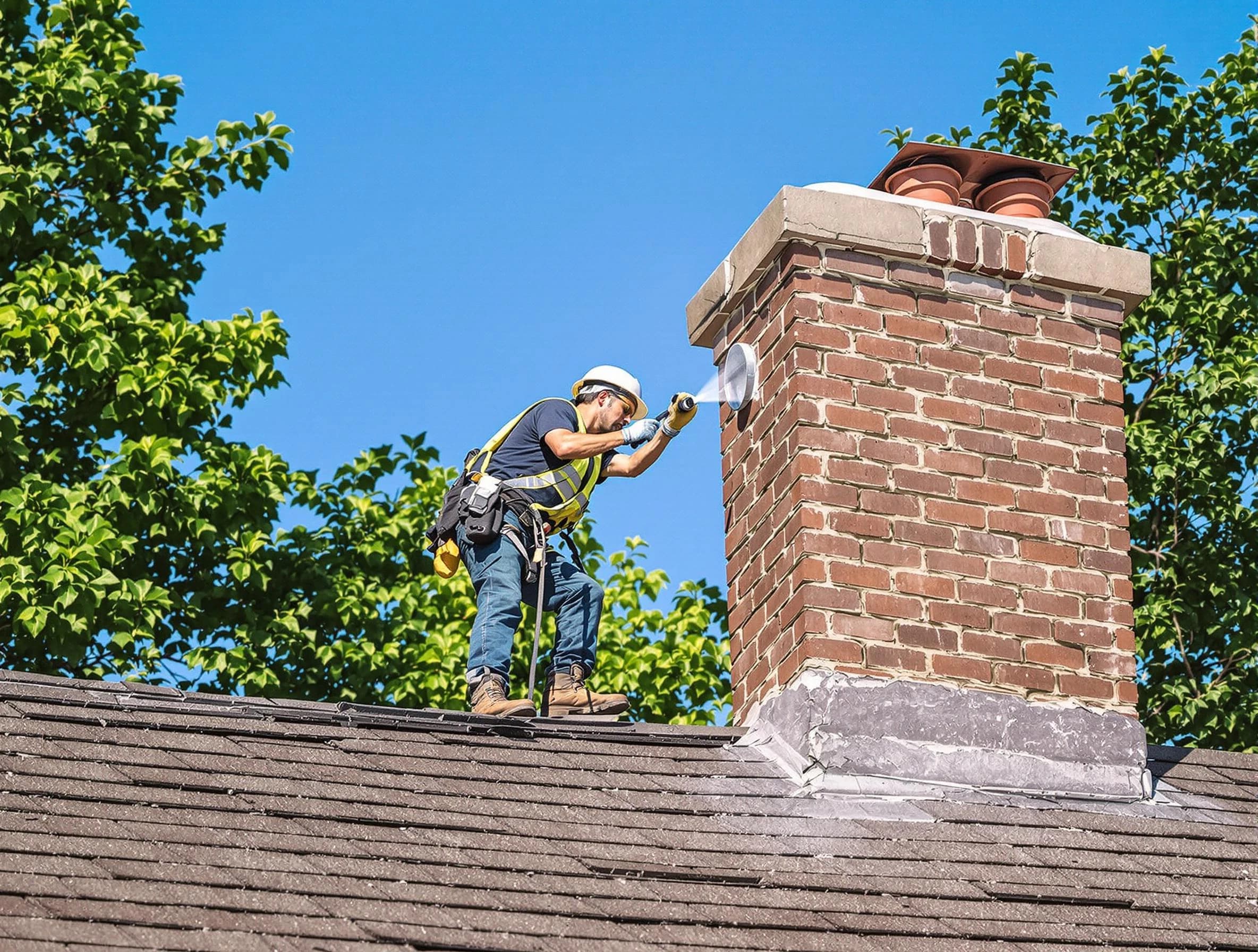 Teaneck Chimney Sweep performing an inspection with advanced tools in Teaneck, NJ