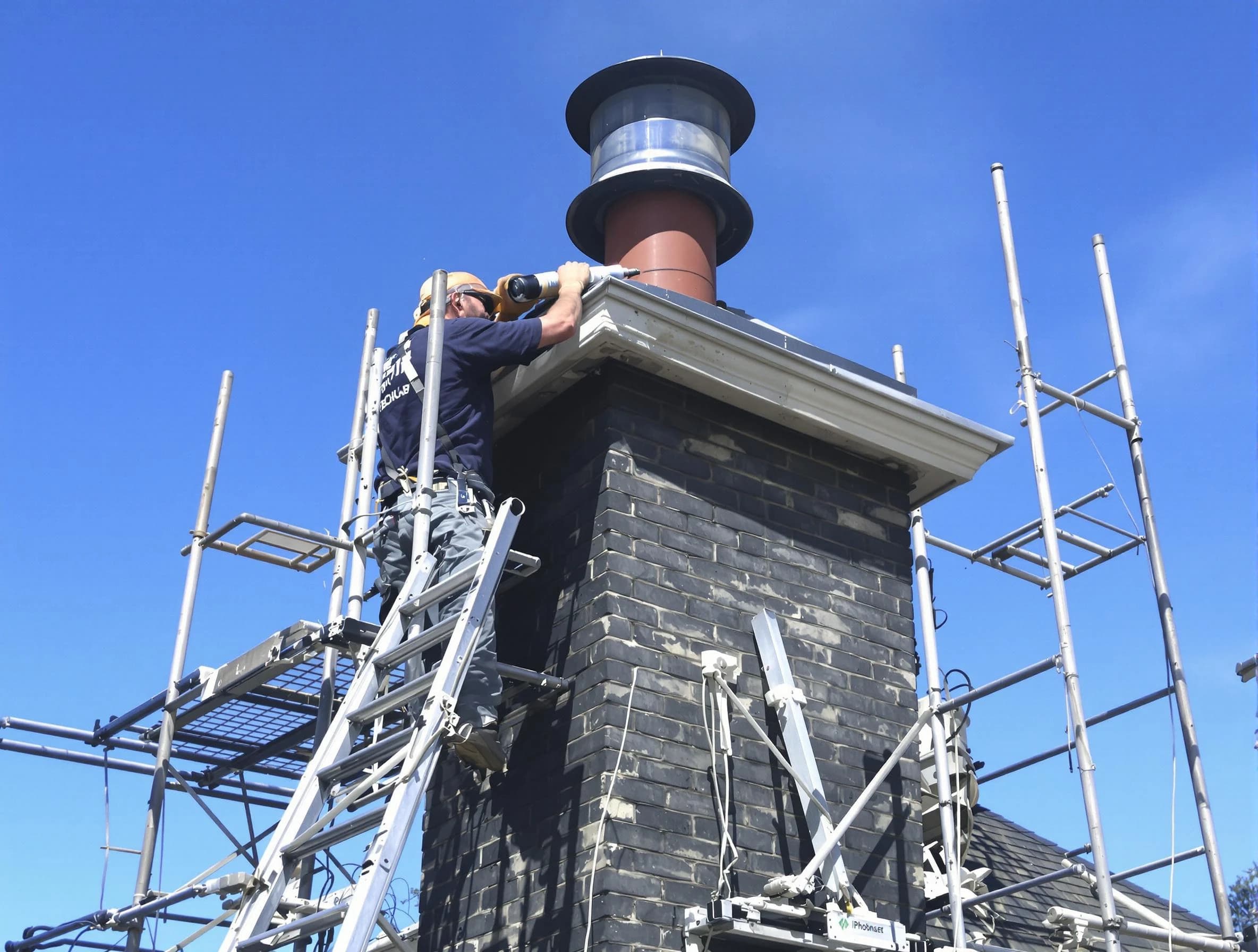 Sturdy chimney crown finished by Teaneck Chimney Sweep in Teaneck, NJ