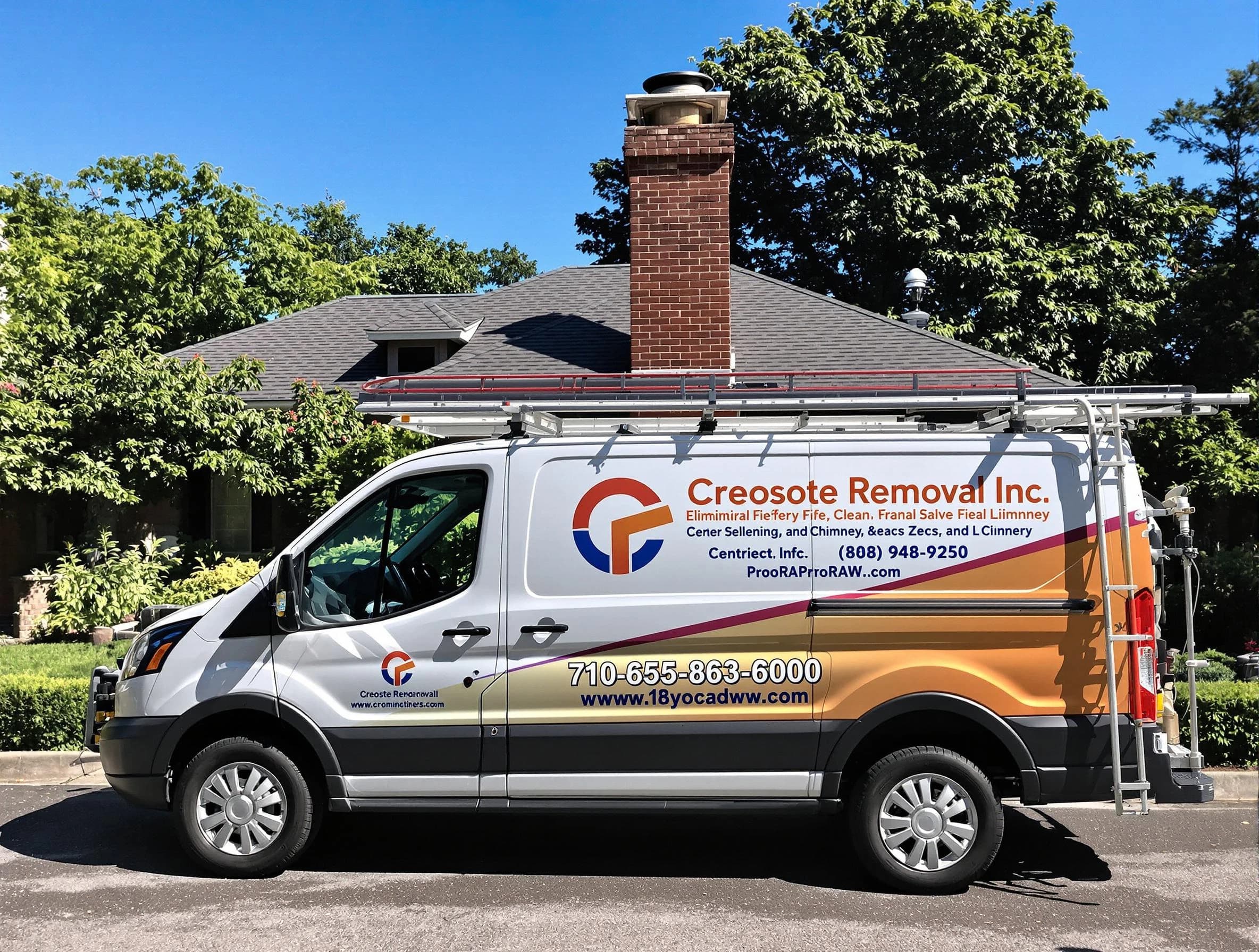 Teaneck Chimney Sweep technician removing creosote safely in Teaneck, NJ