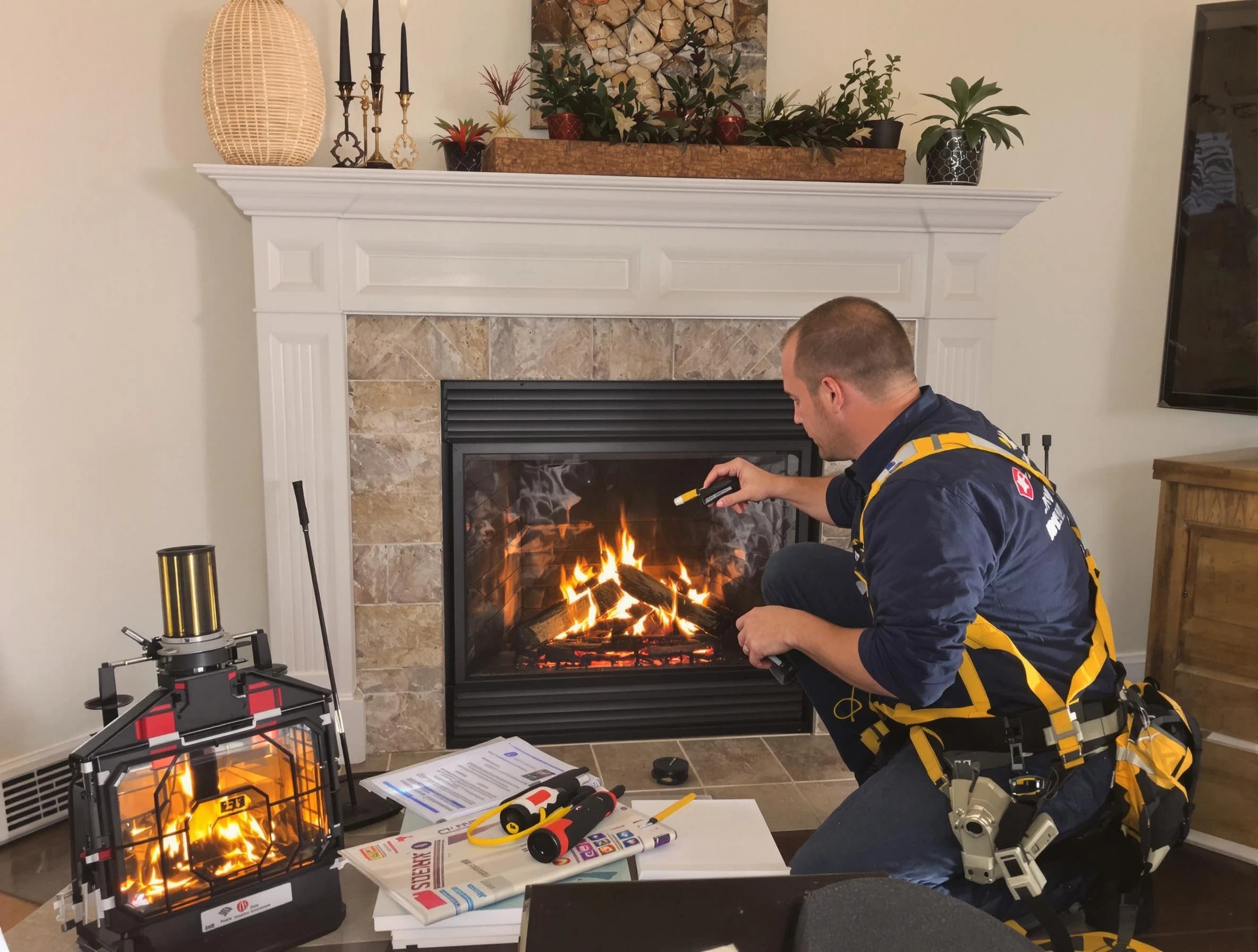Safety-focused fireplace inspection by Teaneck Chimney Sweep in Teaneck, NJ