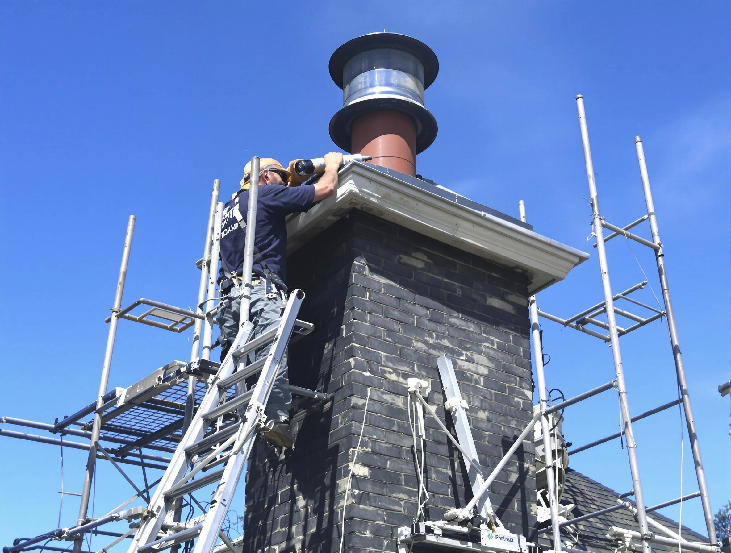 Sturdy chimney crown finished by Teaneck Chimney Sweep in Teaneck, NJ